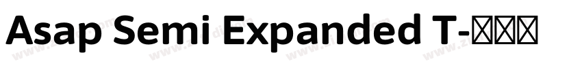 Asap Semi Expanded T字体转换